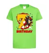 Дитяча футболка Sonic Birthday 7 Лаймовий фото