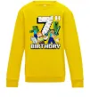 Детский Свитшот 7 років Майнкрафт Солнечно желтый фото