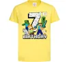 Детская футболка 7 років Майнкрафт Лимонный фото