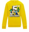 Детский Свитшот 5 років Майнкрафт Солнечно желтый фото