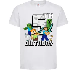 Детская футболка Super wings birthday 5 Белый фото
