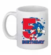 Чашка керамическая Sonic Birthday 5 Белый фото