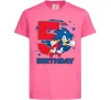Детская футболка Sonic Birthday 5 Ярко-розовый фото