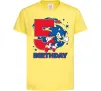 Детская футболка Sonic Birthday 5 Лимонный фото