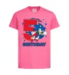 Детская футболка Sonic Birthday 5 Ярко-розовый фото
