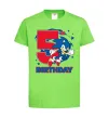 Детская футболка Sonic Birthday 5 Лаймовый фото