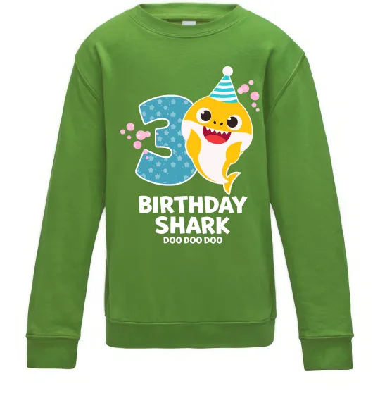 Дитячий світшот Baby Shark 3 роки Лаймовий фото