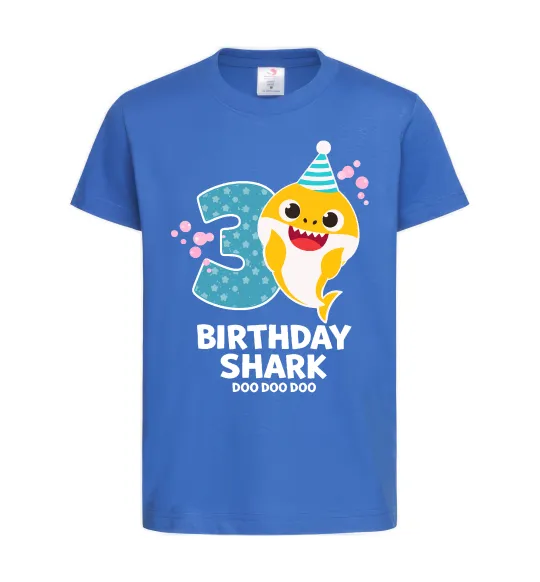 Дитяча футболка Baby Shark 3 роки Яскраво-синій фото