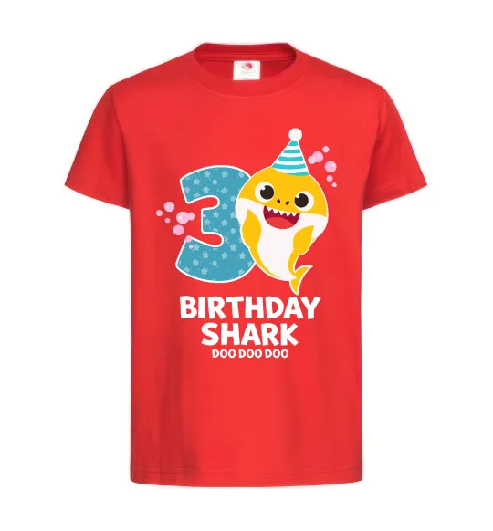 Дитяча футболка Baby Shark 3 роки Червоний фото
