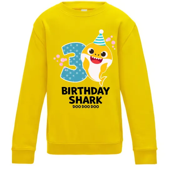 Дитячий світшот Baby Shark 3 роки Сонячно жовтий фото