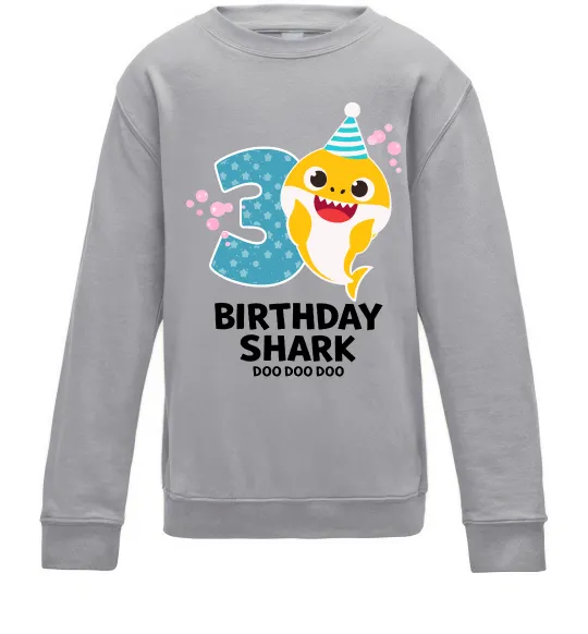 Дитячий світшот Baby Shark 3 роки Сірий меланж фото