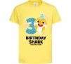 Дитяча футболка Baby Shark 3 роки Лимонний фото