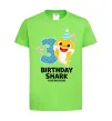 Дитяча футболка Baby Shark 3 роки Лаймовий фото