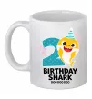 Чашка керамическая Baby Shark 2 роки Белый Чашка керамическая Baby Shark 2 роки Белый фото