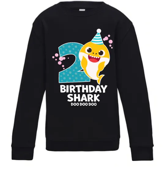 Детский Свитшот Baby Shark 2 роки Черный фото