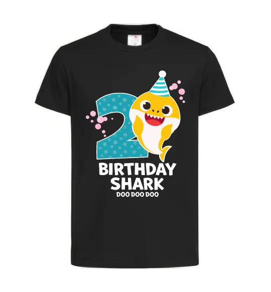 Дитяча футболка Baby Shark 2 роки Чорний фото