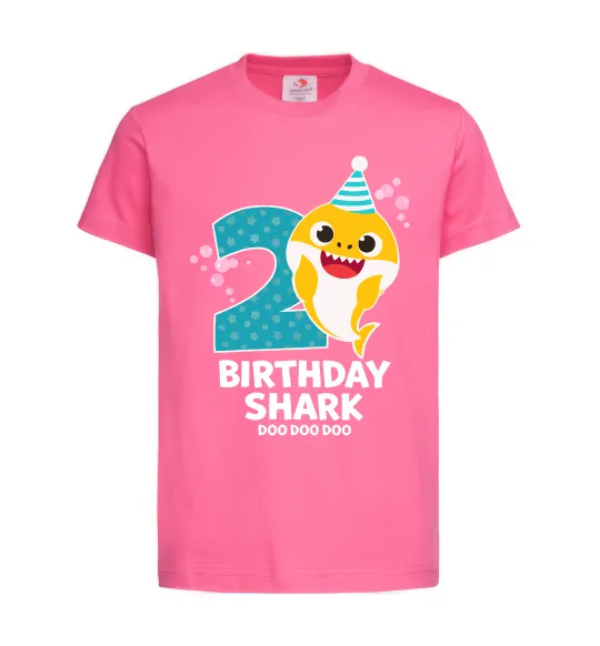 Дитяча футболка Baby Shark 2 роки Яскраво-рожевий фото
