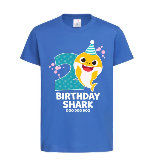 Дитяча футболка Baby Shark 2 роки Яскраво-синій фото