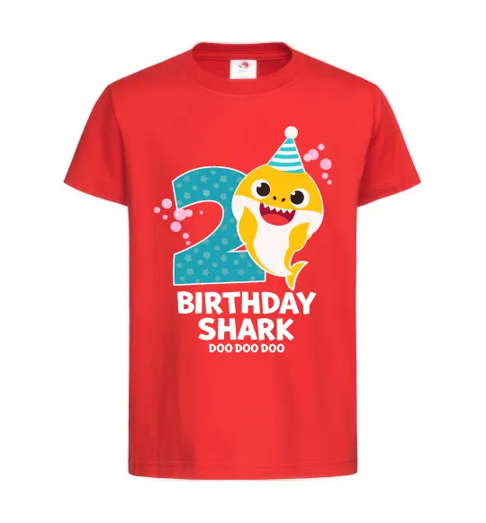 Дитяча футболка Baby Shark 2 роки Червоний фото