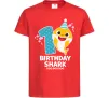 Дитяча футболка Baby Shark 1 рік Червоний фото