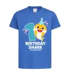 Дитяча футболка Baby Shark 1 рік Яскраво-синій фото