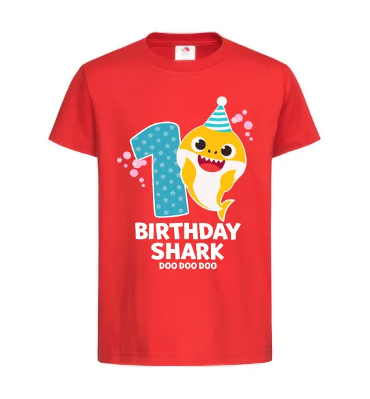 Дитяча футболка Baby Shark 1 рік Червоний фото