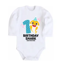 Детский боди Baby Shark 1 рік Белый фото