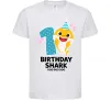 Дитяча футболка Baby Shark 1 рік Білий фото