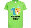 Дитяча футболка Baby Shark 1 рік Лаймовий фото