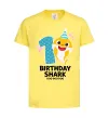 Дитяча футболка Baby Shark 1 рік Лимонний фото