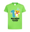 Дитяча футболка Baby Shark 1 рік Лаймовий фото