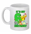 Чашка керамическая Pokemon birthday 6 Белый фото