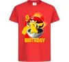 Детская футболка Пікачу День народження 9 Красный фото