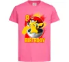 Детская футболка Пікачу День народження 8 Ярко-розовый фото