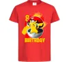 Детская футболка Пікачу День народження 8 Красный фото