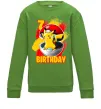 Детский Свитшот Пікачу День Народження 7 Лаймовый фото