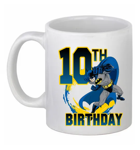 Чашка керамическая Batman Birthday 10 Белый фото
