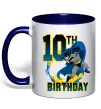 Чашка с цветной ручкой Batman Birthday 10 Глубокий темно-синий фото