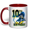 Чашка с цветной ручкой Batman Birthday 10 Красный фото