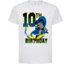 Детская футболка Batman Birthday 10 Белый фото