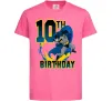 Детская футболка Batman Birthday 10 Ярко-розовый фото