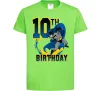 Детская футболка Batman Birthday 10 Лаймовый фото