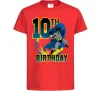 Детская футболка Batman Birthday 10 Красный фото