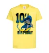 Дитяча футболка Batman Birthday 10 Лимонний фото