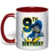 Чашка с цветной ручкой Batman birthday 9 Красный фото