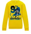 Детский Свитшот Batman birthday 9 Солнечно желтый фото