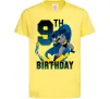 Детская футболка Batman birthday 9 Лимонный фото