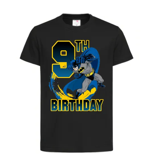 Детская футболка Batman birthday 9 Черный фото