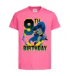 Детская футболка Batman birthday 9 Ярко-розовый фото
