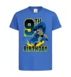 Детская футболка Batman birthday 9 Ярко-синий фото